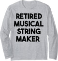 Retired Musical String Maker Long Sleeve Apparel | US Viral Style | Comfort Daily Wear