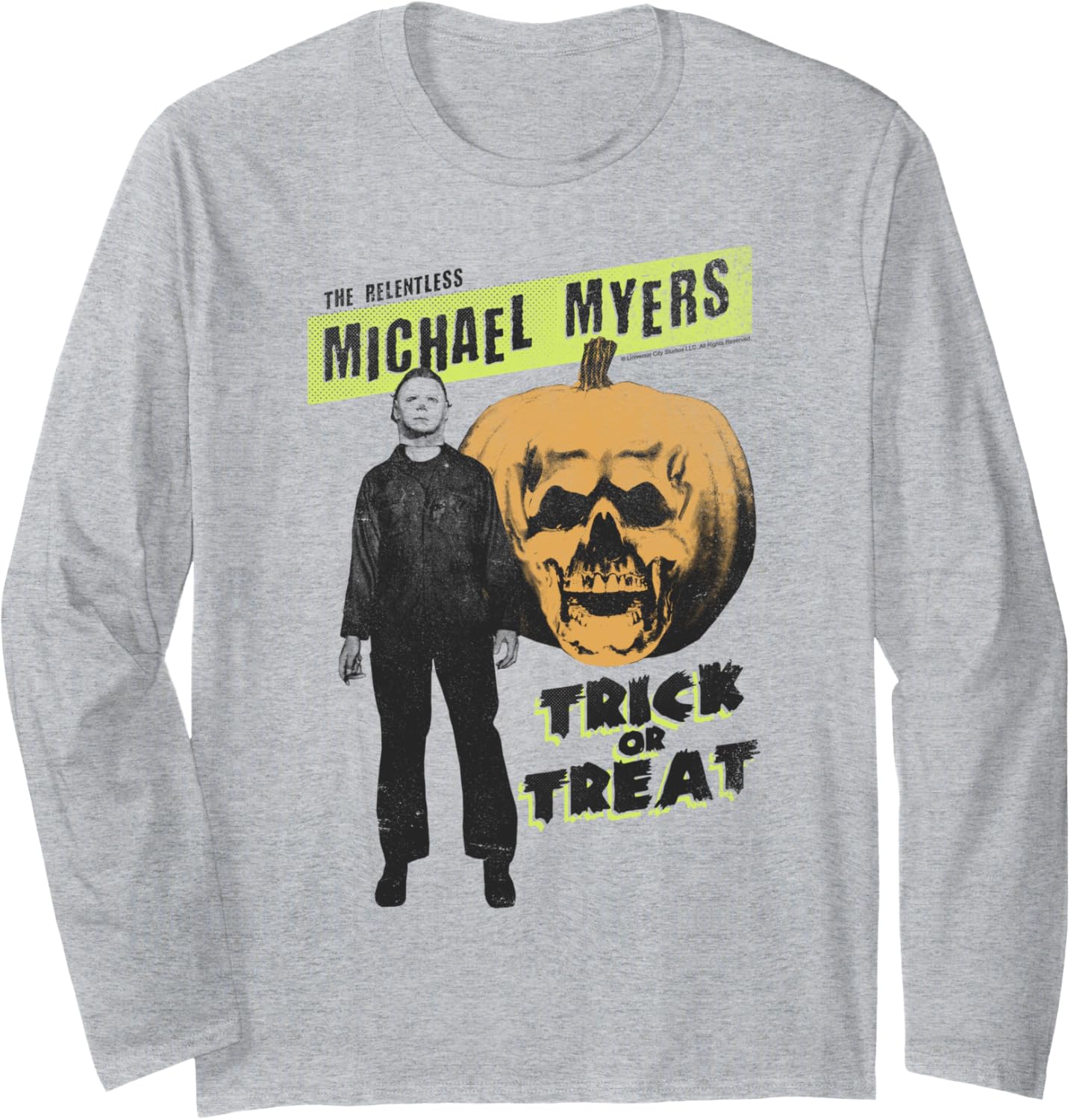 Halloween The Relentless Michael Myers Trick Or Treat Long Sleeve Apparel | Trending 2025