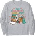 Easily distracted by Books and yarn Long Sleeve Yarn Supply | Premium Quality | Best Seller Choice