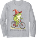 Off to Cause A Kerfuffle Frog Meme Troublemaker Weirdcore Long Sleeve Apparel | Trending 2025 | Aesthetic Fit