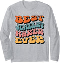 Best Jewelry Maker Ever, Retro Groovy Jewelry Maker Squad Long Sleeve Apparel | Trending 2025 | Must-Have Style