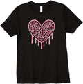Pink Leopard Print Heart Leopard Cheetah Pattern Women Girls Premium Apparel Comfort Fit Best Seller Look
