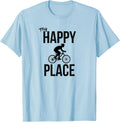 My Happy Place is Bike Riding T-shirt for Bike Riders T-Shirt | Top Conversion Title | Perfect Gift Choice