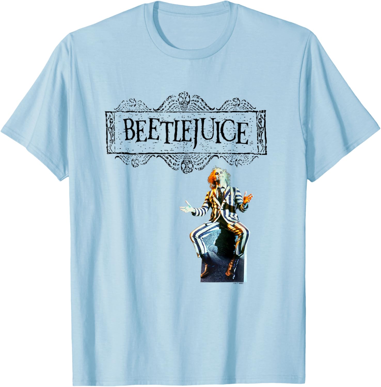 Beetlejuice Iconic Classic Vintage Big Chest Portrait Apparel | US Best Seller