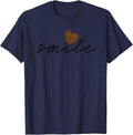 Smile Heart Trendy Women s Leopard Cheetah Animal Print Shirt T Shirt Viral TikTok Find Fan Favorite