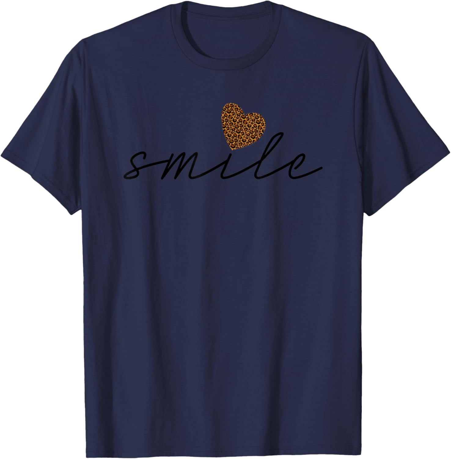 Smile Heart Trendy Women s Leopard Cheetah Animal Print Shirt T Shirt Viral TikTok Find Fan Favorite