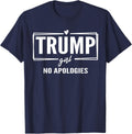 Cute Trump Girl No Apologies Republican Women 2024 Blue Apparel Premium Print Best Seller Look