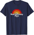 West University Place Texas TX Vintage 70s Retro Rainbow Des Apparel | Bestseller Style | Aesthetic Casual Look