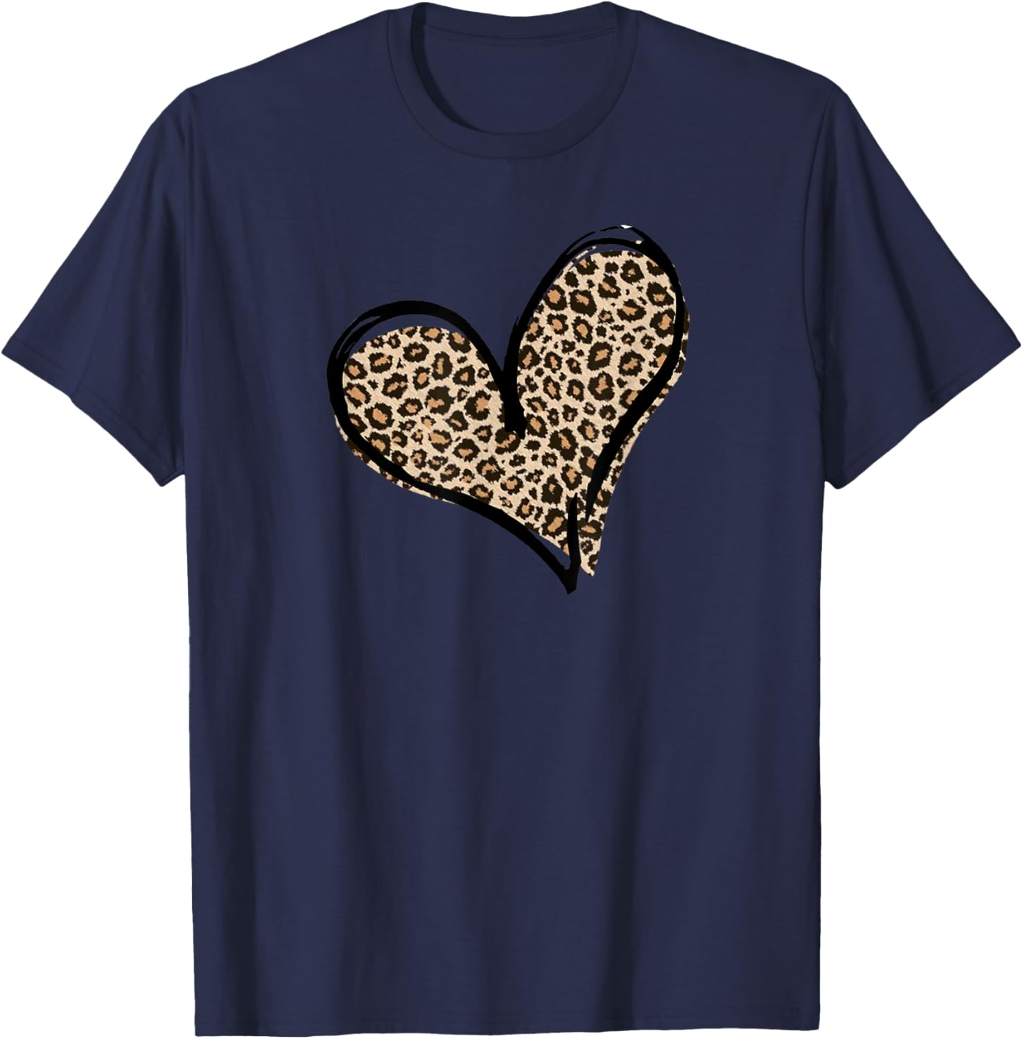 Cute Leopard Print Heart Animal Print Designed Women s Apparel Streetwear Style US Top Pick