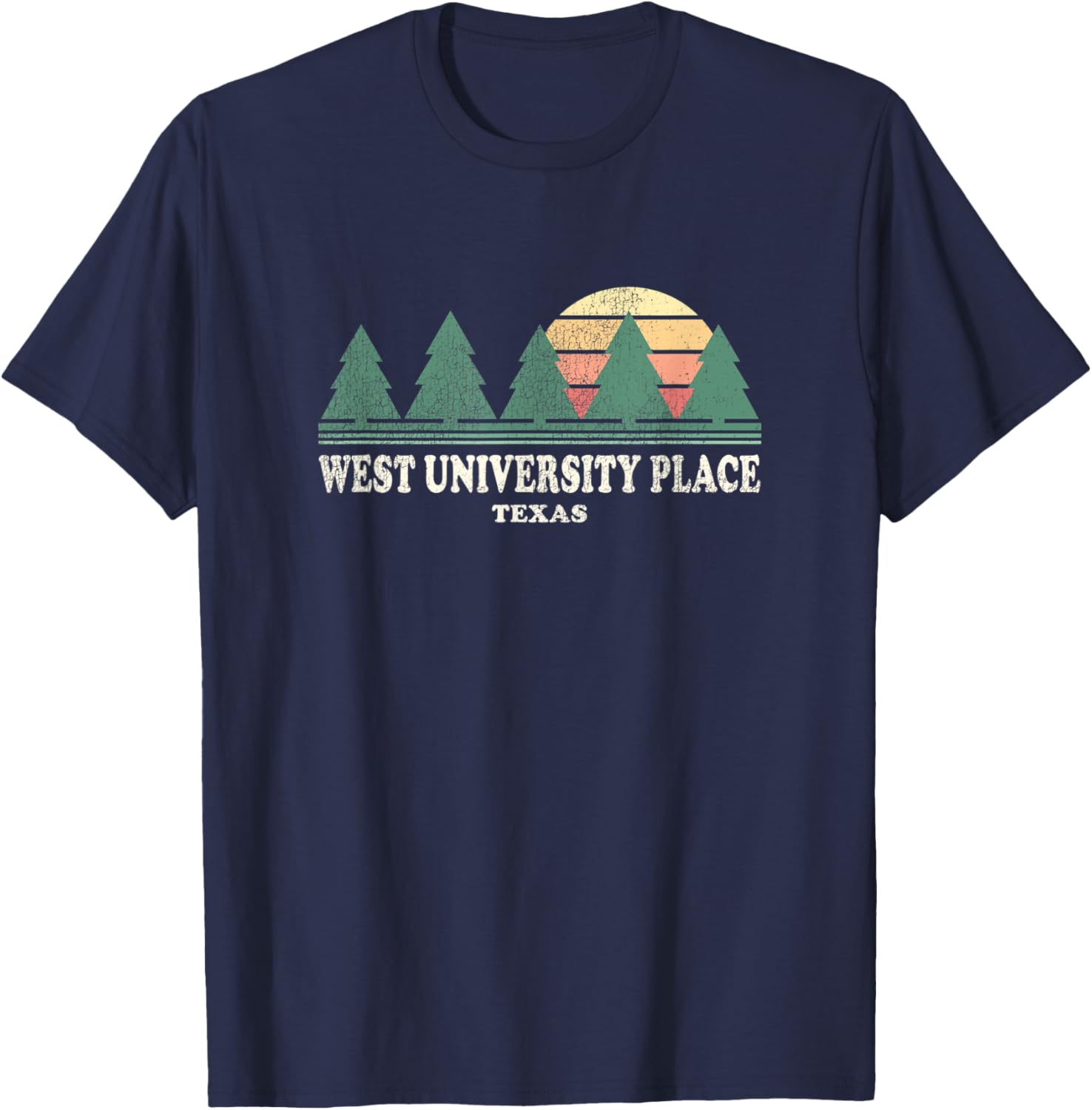 West University Place TX Vintage Throwback Tee Retro 70s Des Apparel | US Viral Pick | Daily Wear Essential