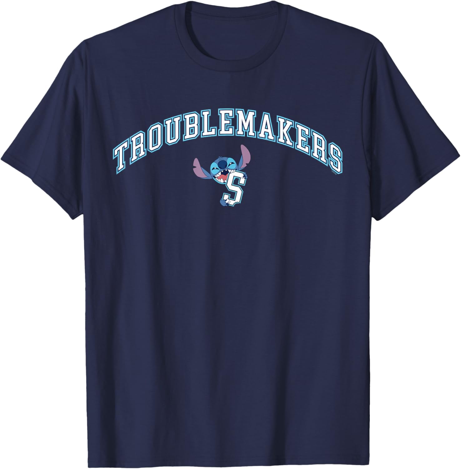 Disney Lilo & Stitch Troublemakers u201CS u201D Collegiate Team Sport Apparel | High Search Volume | Comfort Daily Wear