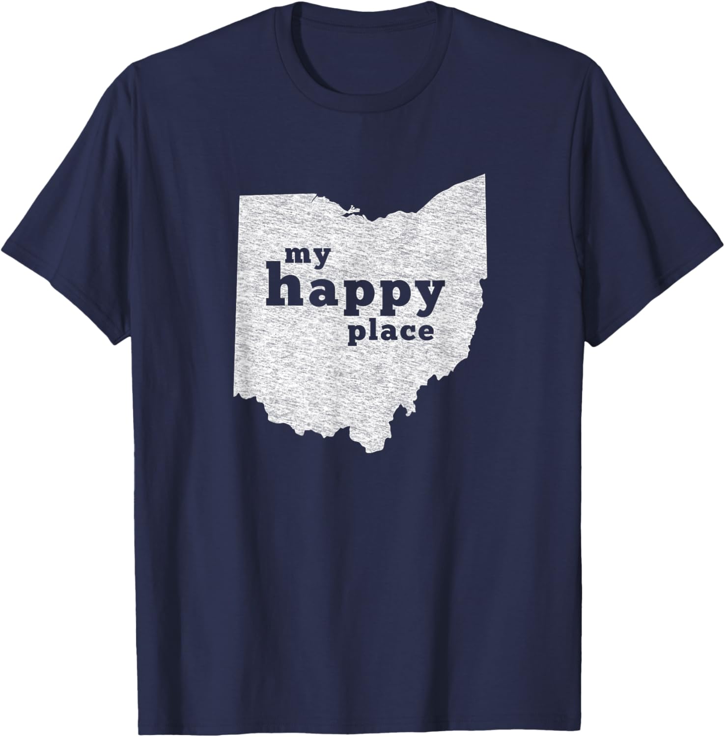 My Happy Place T-Shirt Distressed Ohio Tee T-Shirt | Trending 2025 | Customer Favorite