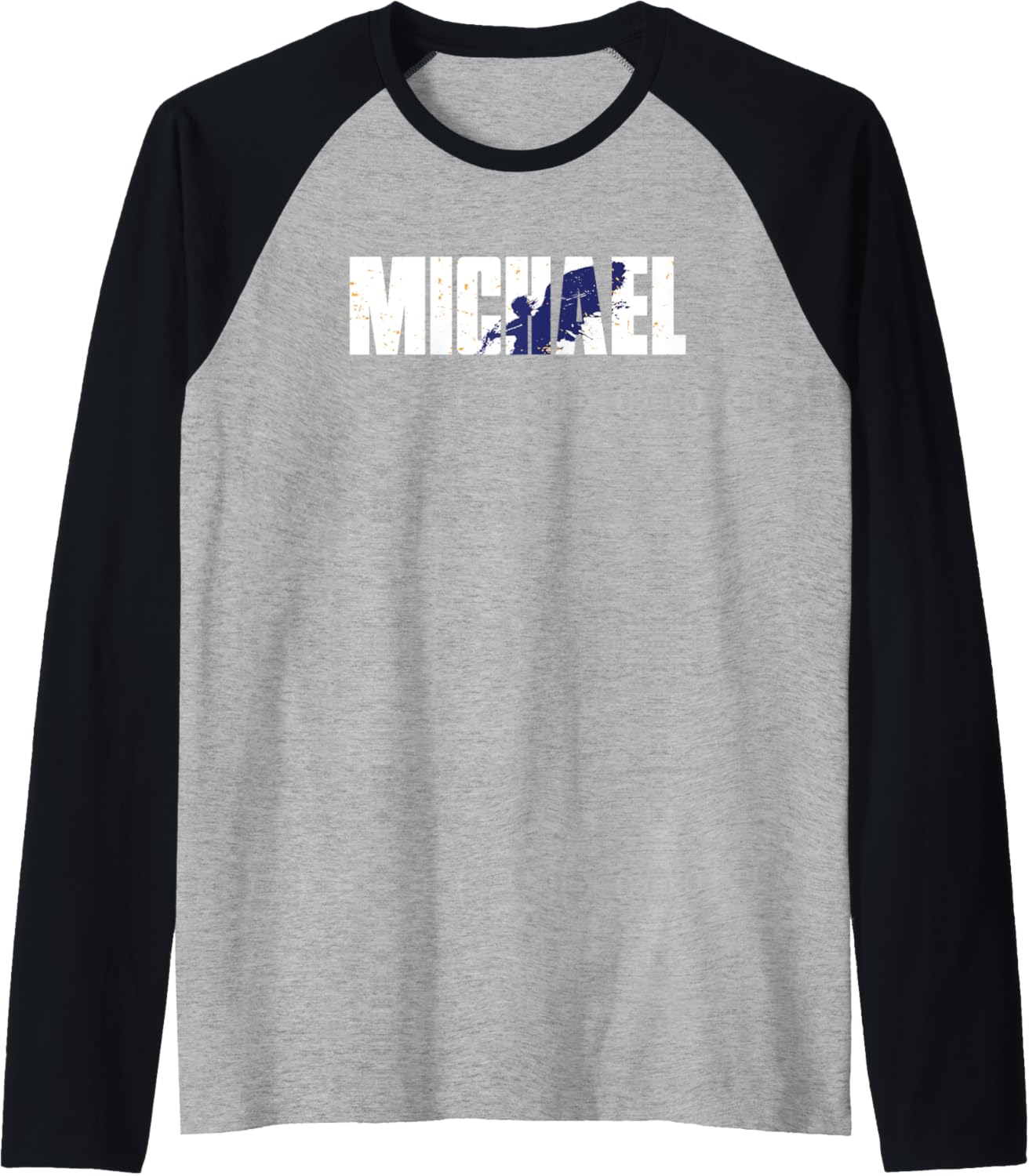 Cute Angel Tees - St Michael The Archangel Christian T-Shirt Raglan Baseball Tee T-Shirt | Everyday Casual Wear