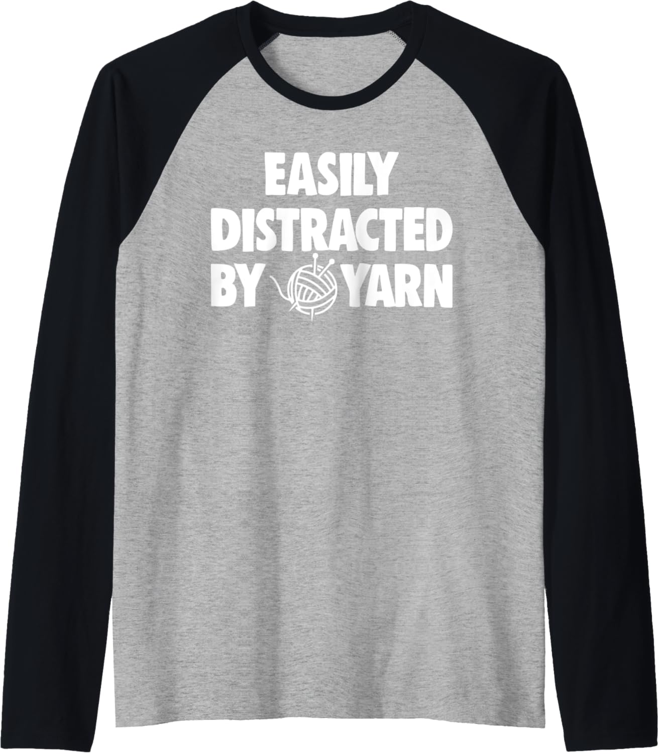 Easily Distracted By Yarn TShirts Women Crochet Lovers Gifts Raglan Baseball Tee T-Shirt | Premium Quality | Perfect ...