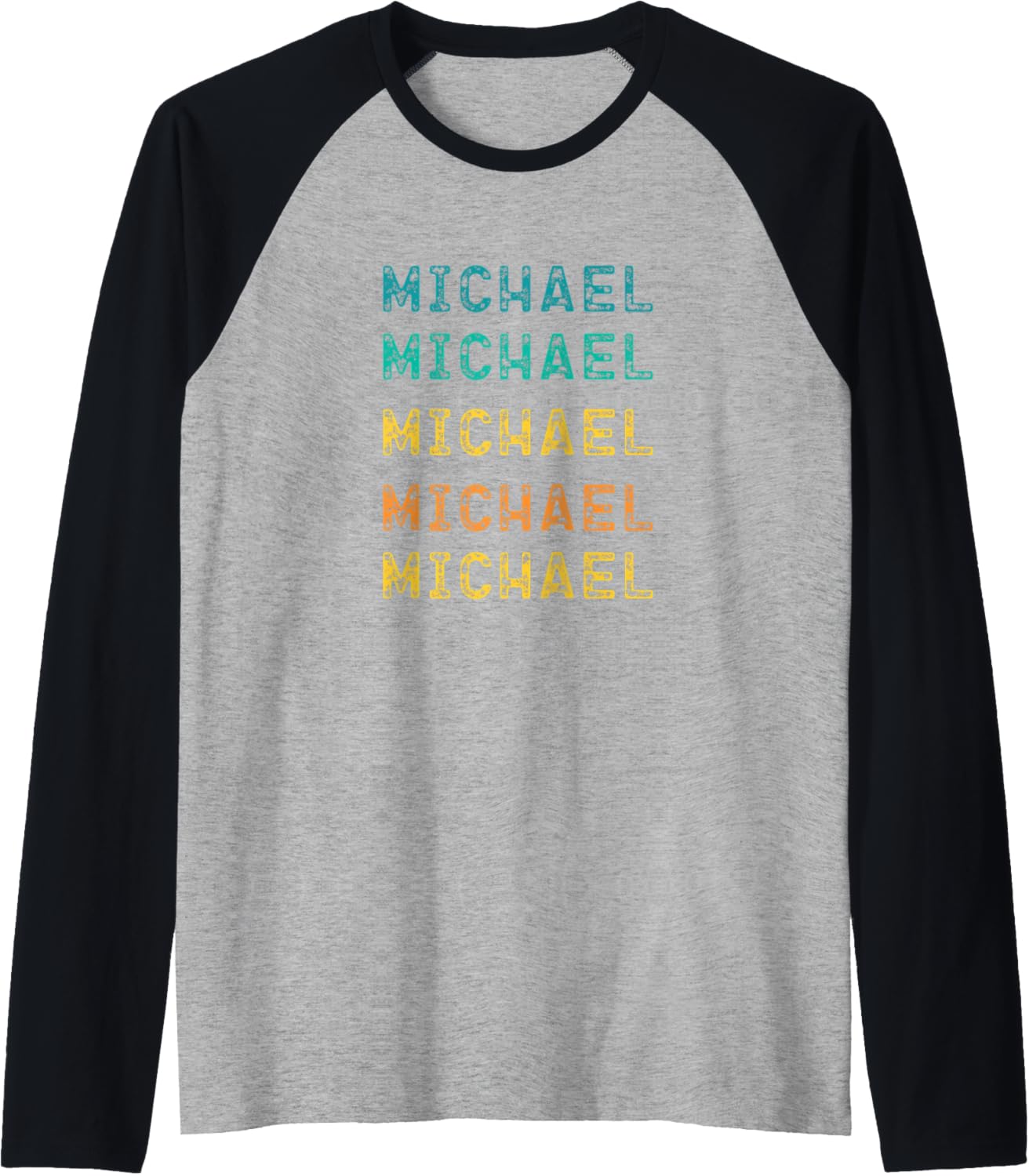 Funny Michael shirts Boys Retro Vintage Michael Lover Raglan Baseball Tee T-Shirt | Viral Streetwear Style