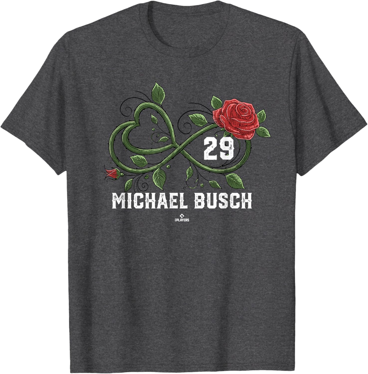 Infinite Heart Rose Thorns Michael Busch Chicago Baseball Apparel | Everyday Casual Wear