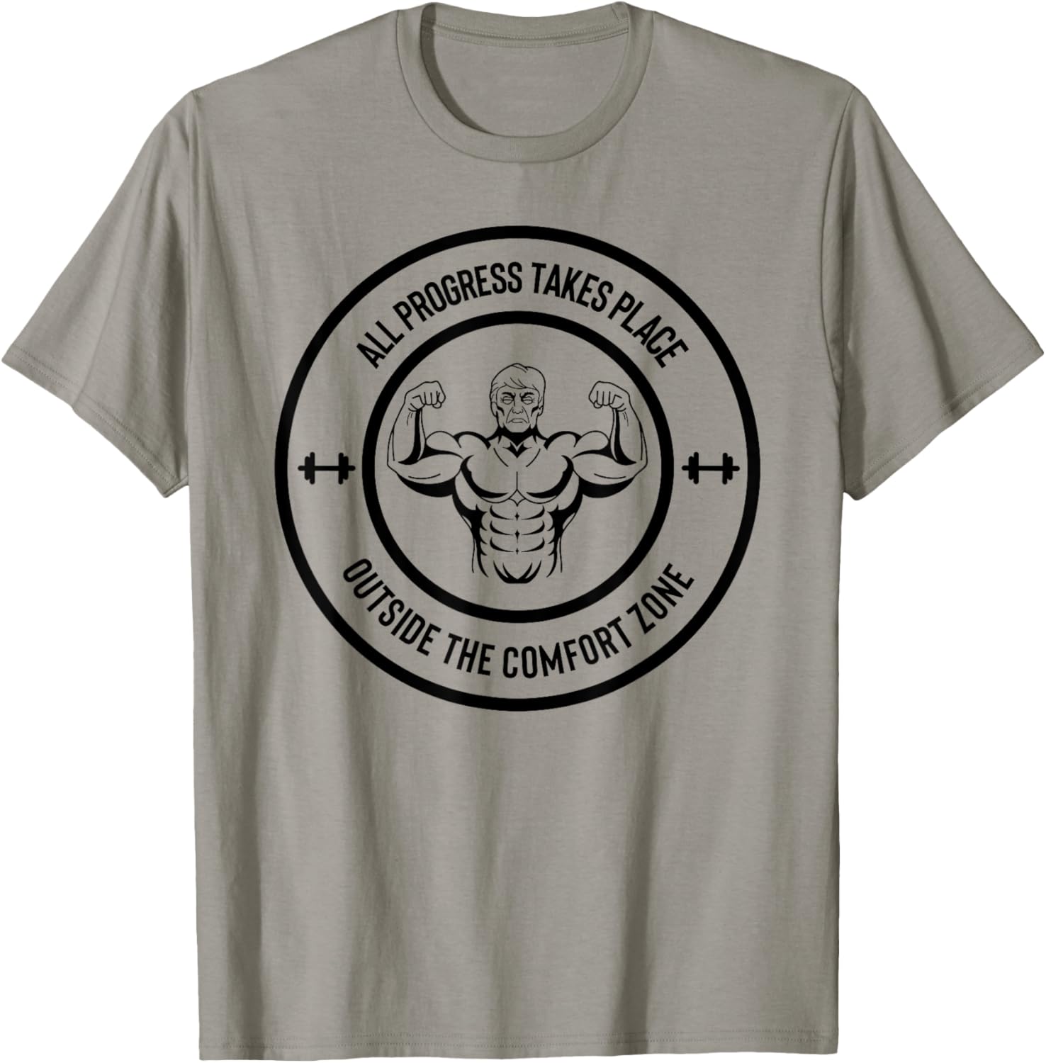 All Progress Takes Place Outside Comfort Zone Bodybuilder 1 Apparel | Top Conversion Title | High CTR Boost