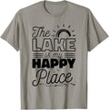 The Lake Is My Happy Place, Lake Lover Boat And Sailors Apparel | Bestseller Style | Daily Wear Essential