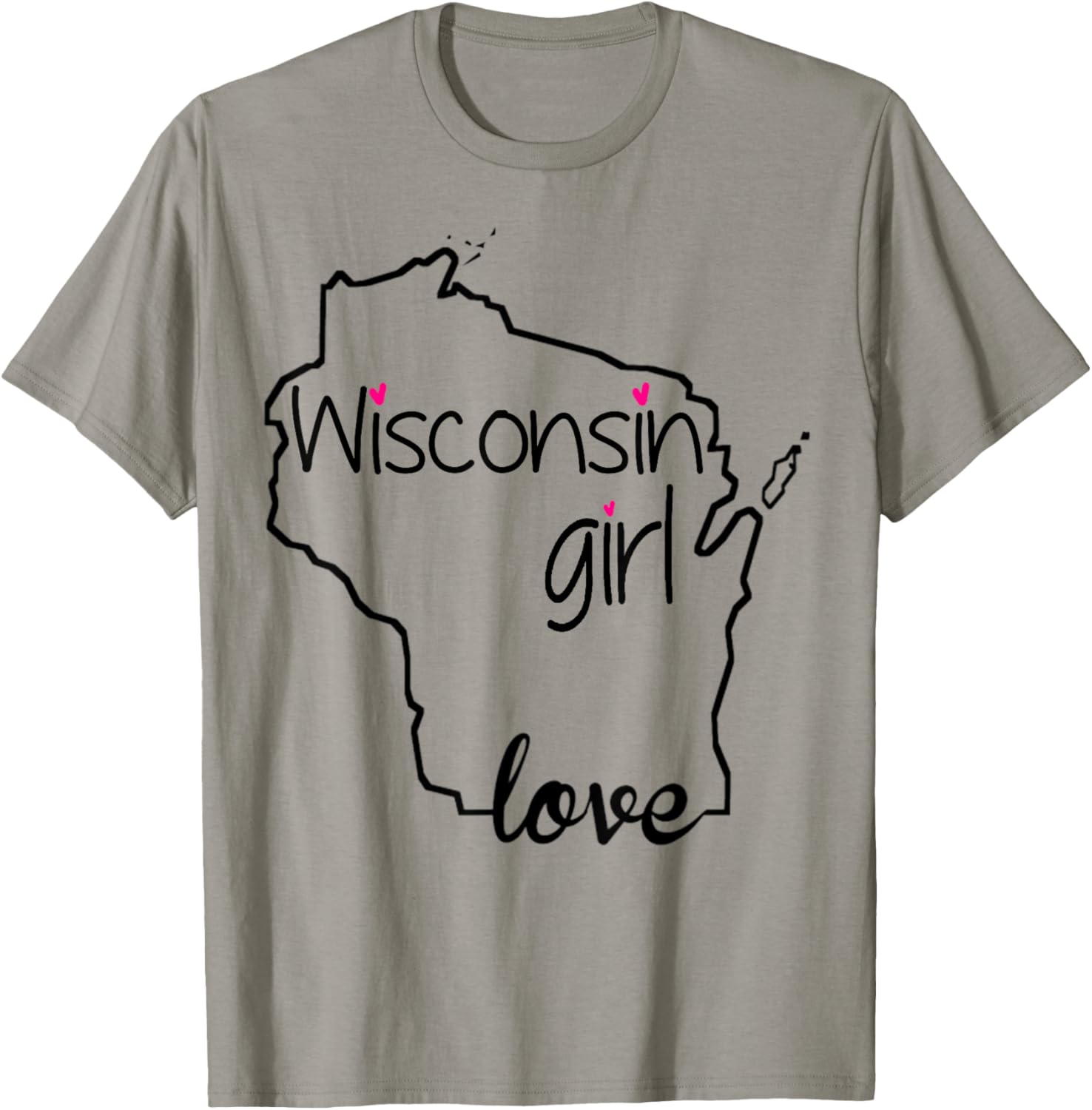 Wisconsin Girl Tshirt I Love Wisconsin Home State Tee T-Shirt | US Viral Pick | Daily Wear Essential