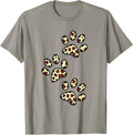 Leopard Cheetah Paw Print t shirt Dog Cat Lover T Shirt High Search Demand US Top Pick