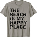 The Beach Is My Happy Place Fun Summer Beach Lover Apparel | US Viral Pick | Customer Favorite