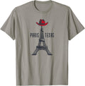 Paris Texas T-shirt - TX Eiffel Tower with Cowboy Hat T-Shirt | Trending 2025 | Perfect for Crafters