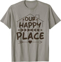 Family Quote - Family Home Our Happy Place Apparel | High Search Volume | Aesthetic Casual Look