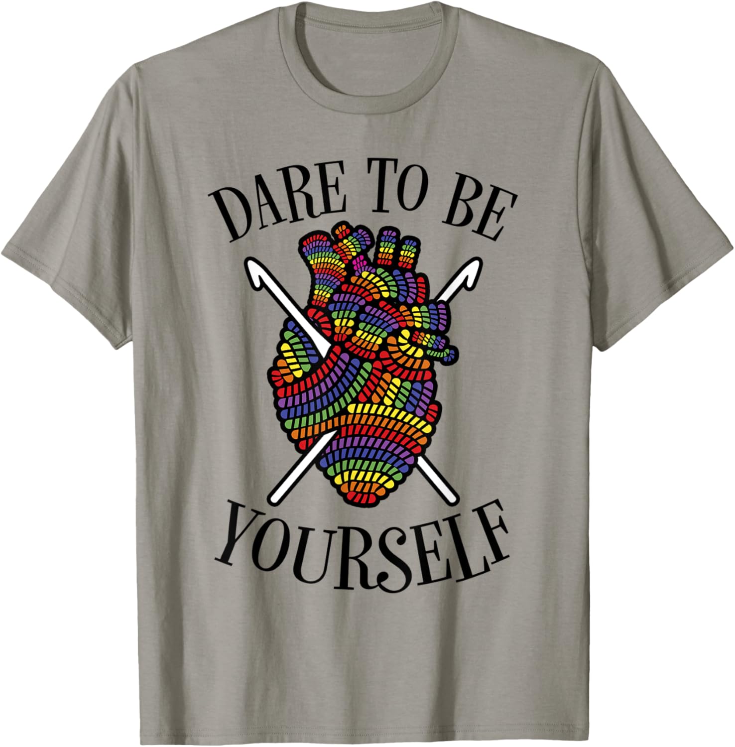 Dare To Be Yourself LGBT Pride Crochet Yarn Anatomical Heart Yarn Supply | Top Rated | Customer Favorite