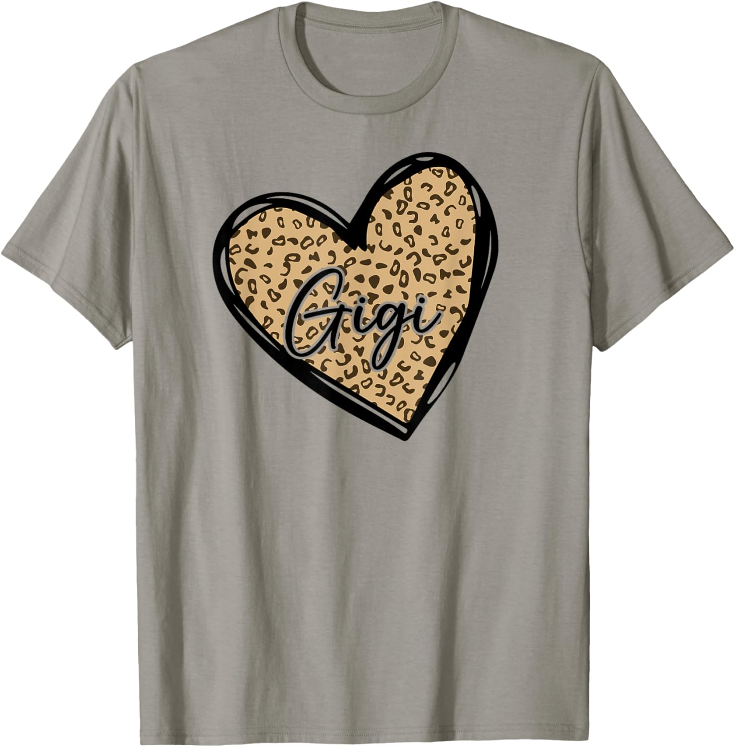Gigi Shirts Womens Leopard Print Mom Tee Cheetah Love Heart T Shirt High Search Demand Fan Favorite