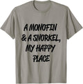 Monofin Swimming - Finswimming my happy place Apparel | Top Conversion Title | Customer Favorite