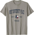 West University Place Texas Vintage State Flag Sports Navy Apparel | US Viral Pick | High CTR Boost