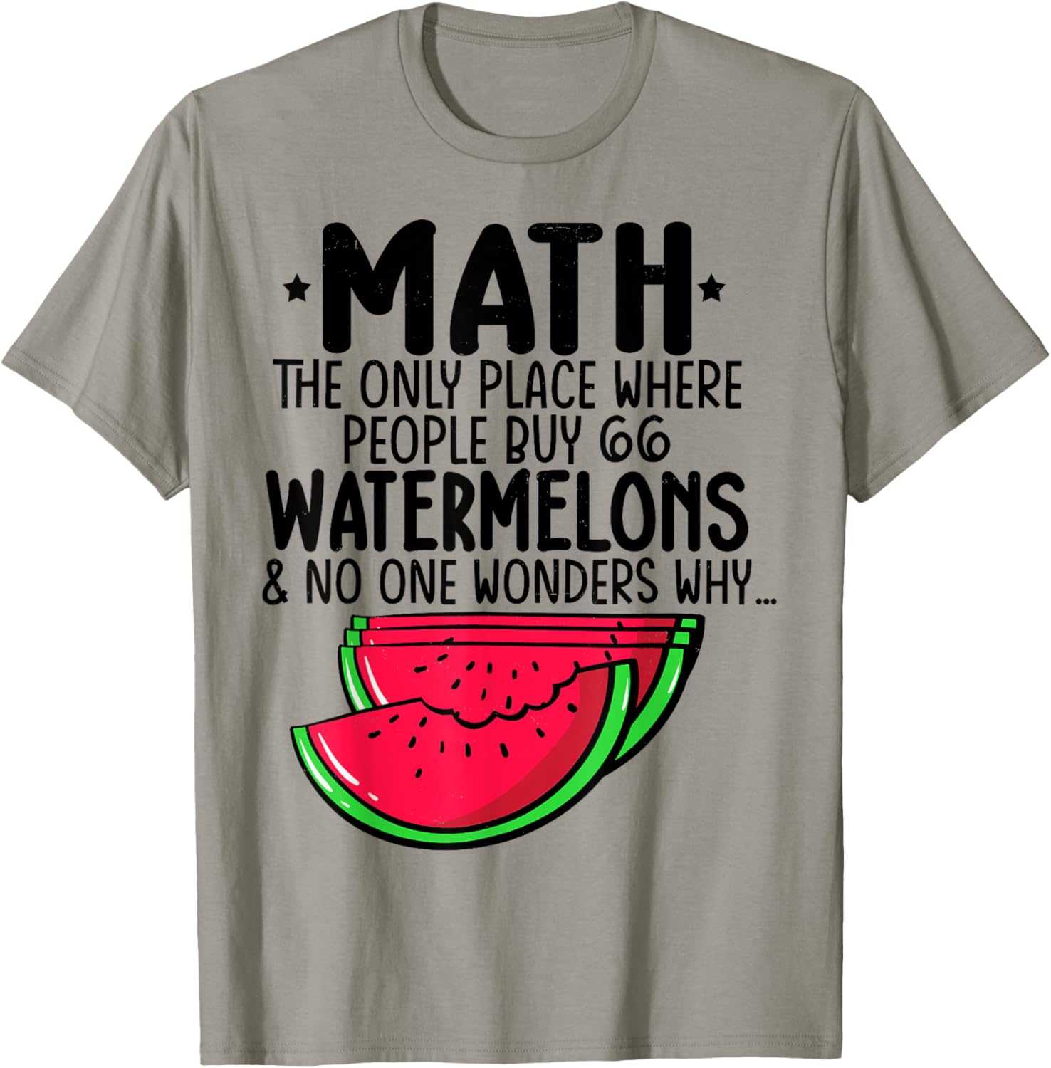 Math The Only Place Where People Buy 66 Watermelons Teacher Apparel | Premium Quality | Aesthetic Casual Look