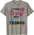 I Turn Strings Into Things DIY Knitters Crafting Yarn Knit Yarn Supply | Viral US Pick | Perfect for Crafters