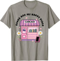 Books Are My Happy Place Funny Bookworm Library Apparel | Trending 2025 | Daily Wear Essential