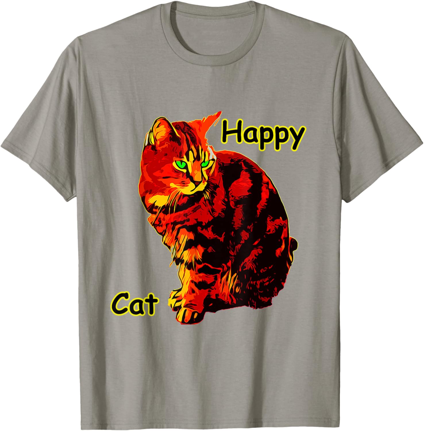 Happy Cat-Happy Place-Cat-Kitten-Kitty Apparel | US Viral Pick | Customer Favorite