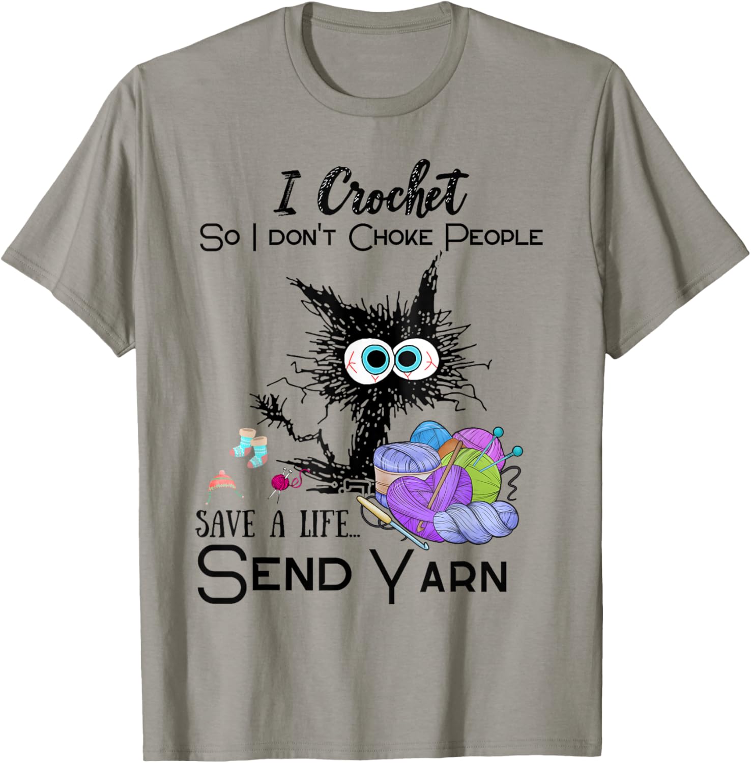 Crochet Save a Life Yarn Funny Design for Crafters Yarn Supply | Trending 2025 | Perfect for Crafters