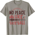 Funny Vintage Baseball Mom Dad No Place Like Baseball Apparel | Google Shopping Optimized | Daily Wear Essential