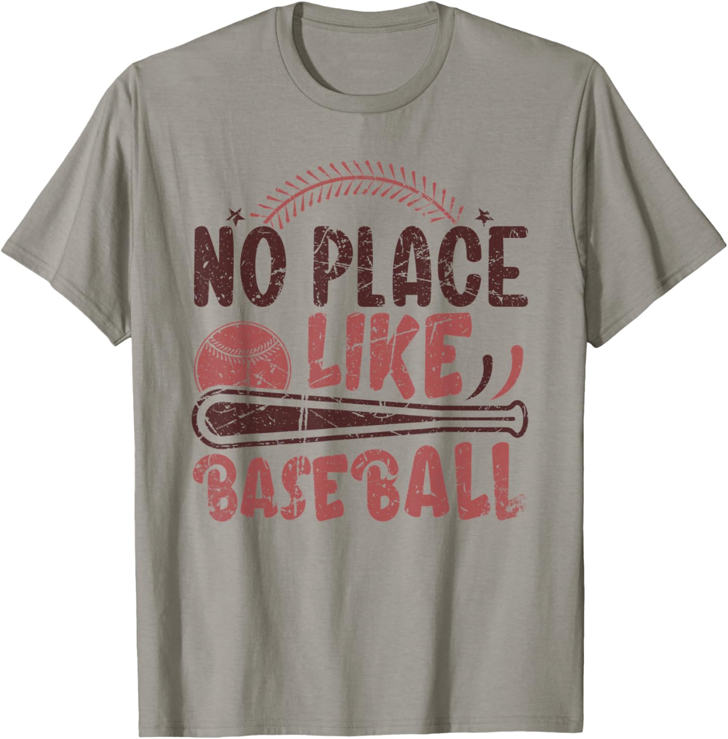Funny Vintage Baseball Mom Dad No Place Like Baseball Apparel | Google Shopping Optimized | Daily Wear Essential
