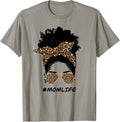Black Mom Life African American Cheetah Bun Hair Mothers Day Apparel Premium Print Hot Right Now