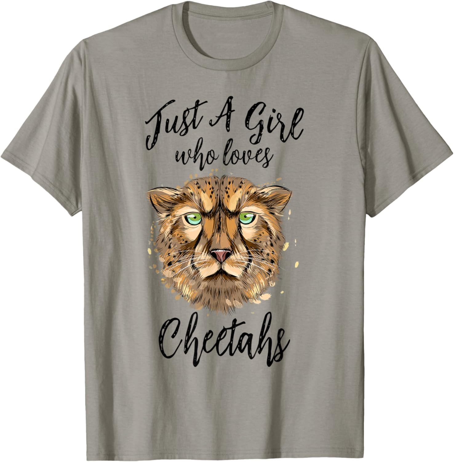 Just a Girl Who Loves Cheetahs Cheetah Lover Women Gift Apparel Premium Print US Top Pick