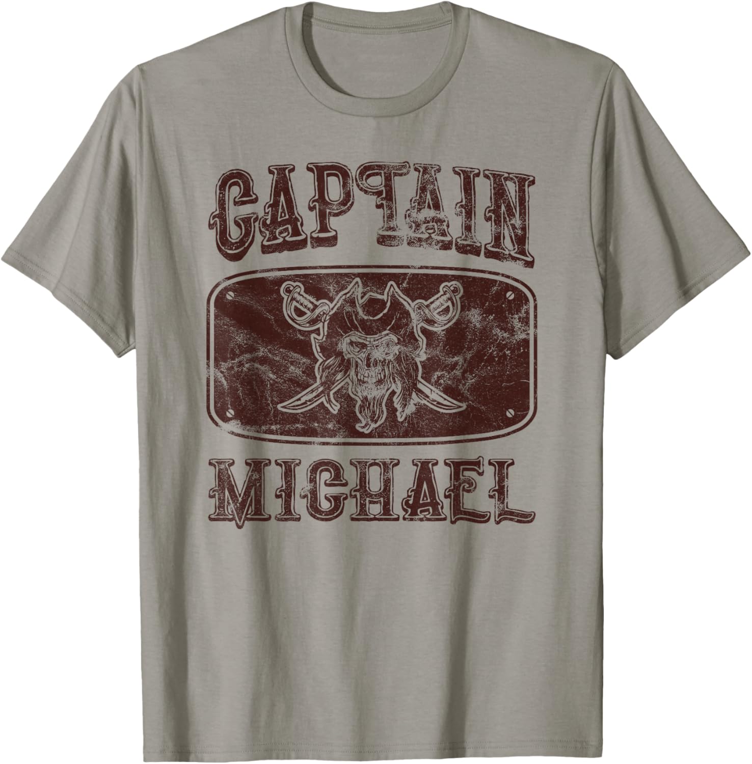 Vintage Captain Michael Personalized Pirate Pontoon Boating Apparel | Viral Streetwear Style