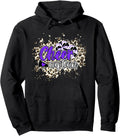 Cheer Captain Purple Leopard Cheetah Splash Pom Poms Pullover Hoodie Hoodie Trending US Fan Favorite