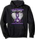 Cute Purple Lupus Awareness Shirts Women Heart Cheetah Print Pullover Hoodie Hoodie Streetwear Style Best Seller Look