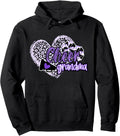 Cheer Grandma Shirt Megaphone Purple Leopard Cheetah Print Pullover Hoodie Hoodie High Search Demand Everyday Wear