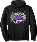 Cheer Coach Shirt Megaphone Purple Leopard Cheetah Print Pullover Hoodie Hoodie Premium Print Best Seller Look