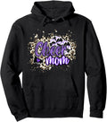 Cheer Mom Shirt Megaphone Purple Leopard Cheetah Print Pullover Hoodie Hoodie Premium Print US Top Pick