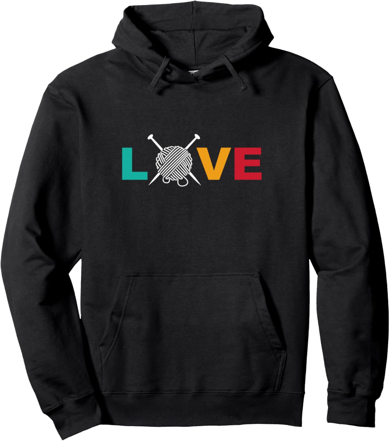 Knitting & Crochet T-Shirt Love Yarn with Needles Crafting Pullover Hoodie Hoodie | Top Rated | Best Seller Choice