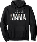 Inked Mama Leopard Cheetah Print Tattooed Mama Mom Mother Pullover Hoodie Hoodie Comfort Fit Best Seller Look