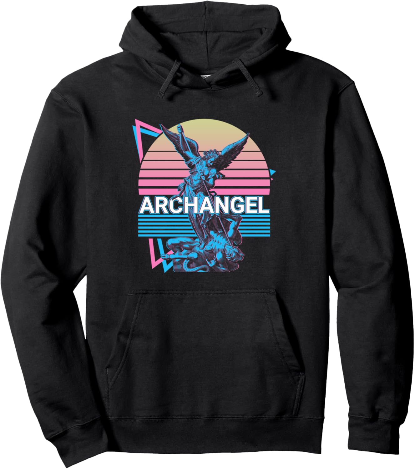 Archangel Michael Saint Michael Retro Pullover Hoodie Hoodie | US Best Seller