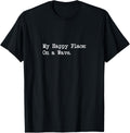 My Happy Place On a Wave Funny Surfing Quote Apparel | High Search Volume | Top Rated Comfort